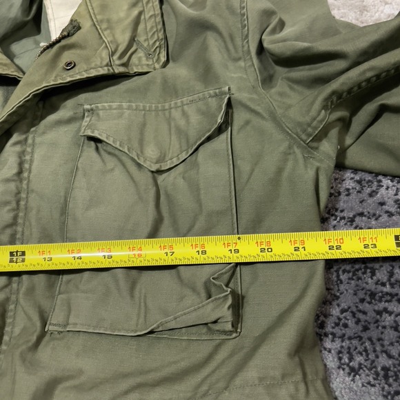 US Army Vietnam Era M65 Field Jacket Men M Regular Green Cold Weather Coat VTG - Picture 4 of 16